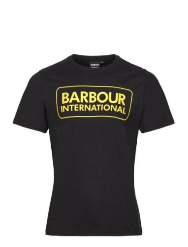 B.int Ess Large Logo Tee Designers T-shirts Short-sleeved Black Barbou...