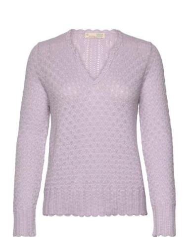 Madeleine Sweater Tops Knitwear Jumpers Purple ODD MOLLY