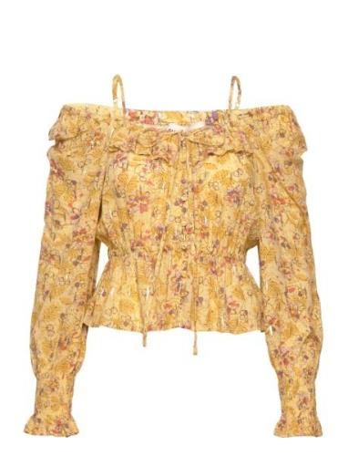 Lally Tops Blouses Long-sleeved Yellow SUNCOO Paris