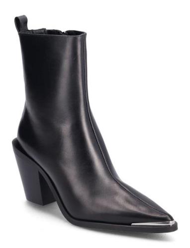 Women Boots Shoes Boots Ankle Boots Ankle Boots With Heel Black NEWD.T...