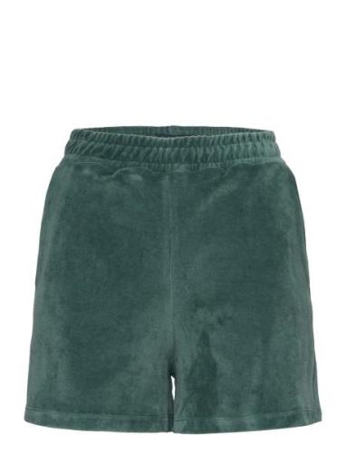 Andy Organic Cotton Velour Shorts Bottoms Shorts Casual Shorts Green L...