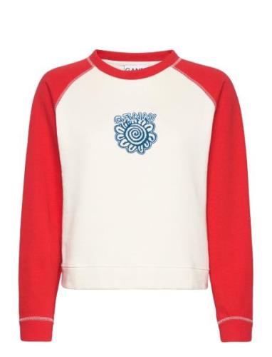 Isoli Raglan Contrast Sleeve Sweatshirt Tops Sweat-shirts & Hoodies Sw...