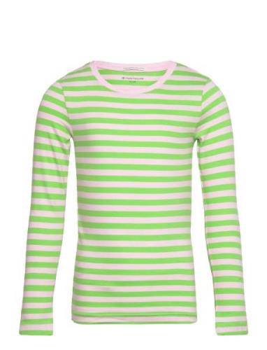 Striped Longsleeve Tops T-shirts Long-sleeved T-shirts Green Tom Tailo...