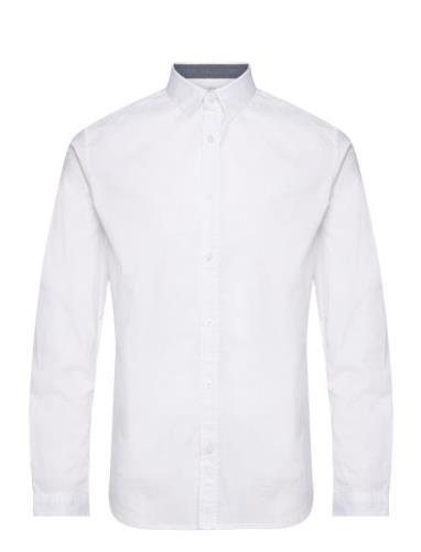 Stretch Poplin Shirt Tops Shirts Casual White Tom Tailor