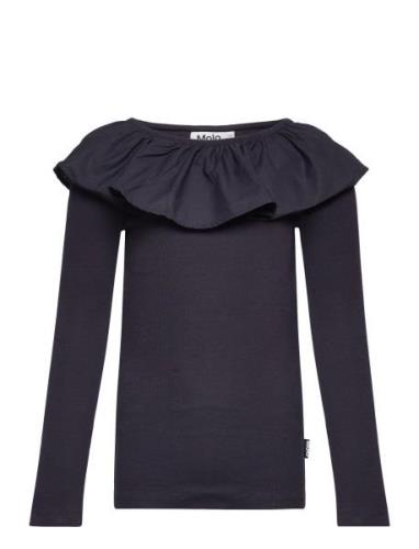 Renate Tops T-shirts Long-sleeved T-shirts Black Molo