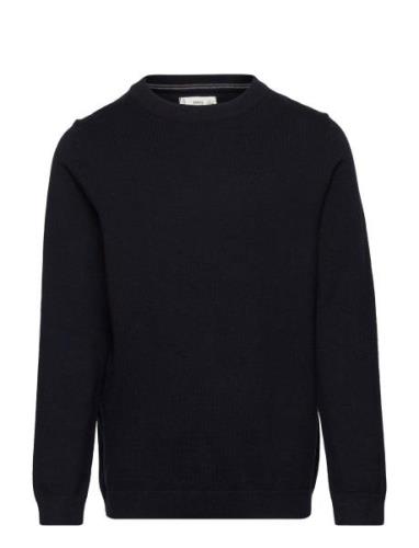 Cotton Sweater Tops Knitwear Pullovers Navy Mango