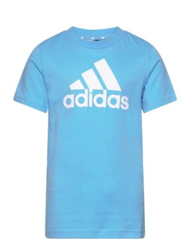 Essentials Logo T-Shirt Tops T-shirts Short-sleeved Blue Adidas Perfor...
