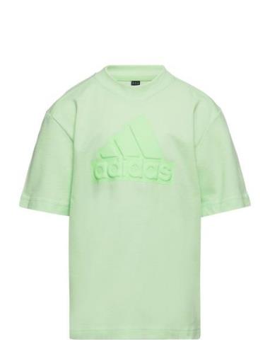 U Fi Logo T Sport T-shirts Short-sleeved Green Adidas Performance