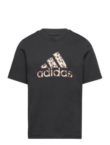G Animal Tee Sport T-shirts Short-sleeved Black Adidas Performance