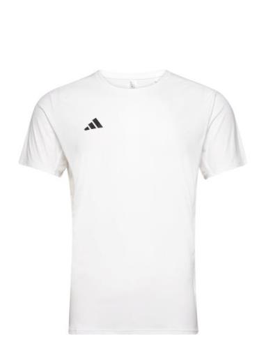 Adizero Essentials Running Tee Sport T-shirts Short-sleeved White Adid...