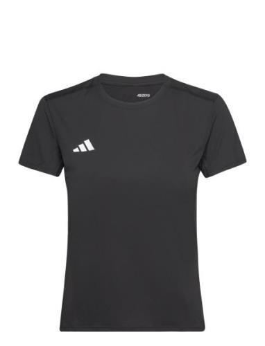 Adizero E Tee Sport T-shirts & Tops Short-sleeved Black Adidas Perform...