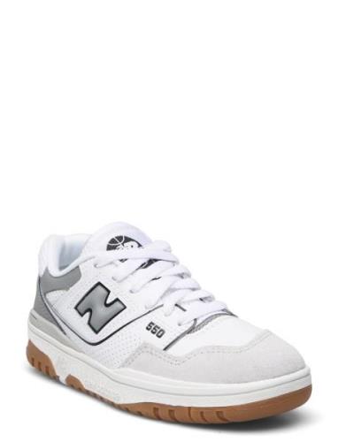 New Balance Bb550 Kids Bungee Lace Sport Sneakers Low-top Sneakers Whi...
