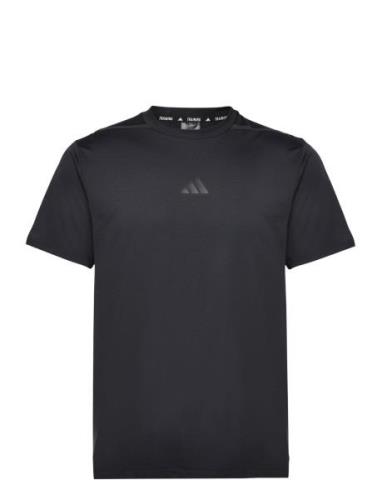 D4T Adistwo Tee Sport T-shirts Short-sleeved Black Adidas Performance
