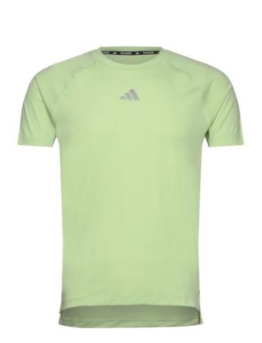 Gym+ Tee Sport T-shirts Short-sleeved Green Adidas Performance