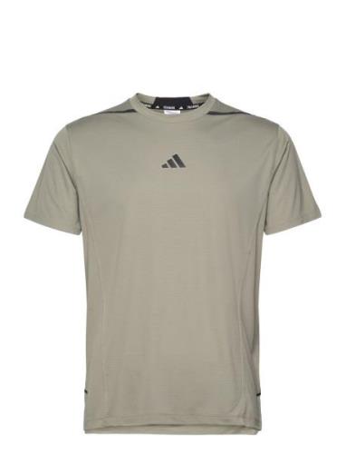D4T Adistwo Tee Sport T-shirts Short-sleeved Green Adidas Performance