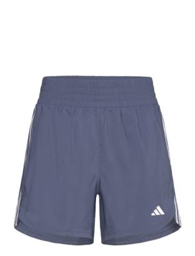 Pacer Wvn High Sport Shorts Sport Shorts Blue Adidas Performance