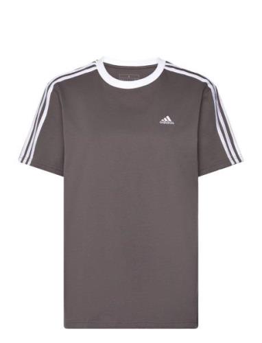W 3S Bf T Sport T-shirts & Tops Short-sleeved Brown Adidas Sportswear