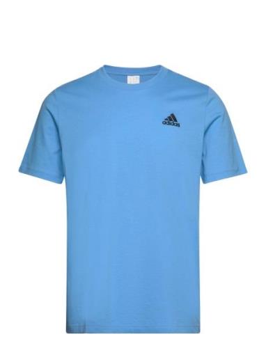 M Sl Sj T Sport T-shirts Short-sleeved Blue Adidas Sportswear
