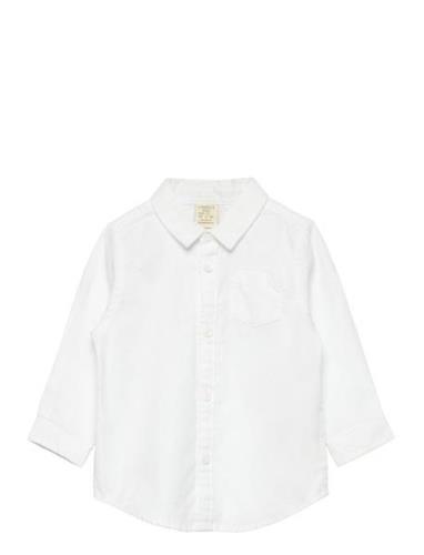Shirt Oxford Tops Shirts Long-sleeved Shirts White Lindex