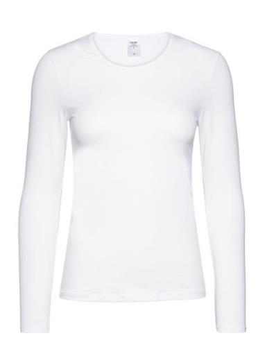 Natural Comfort Top Long-Sleeve Tops T-shirts & Tops Long-sleeved Whit...