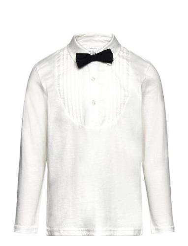 Top Tuxedo Tops Shirts Long-sleeved Shirts White Lindex
