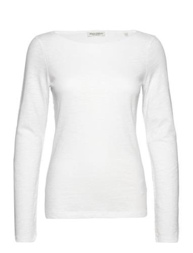 T-Shirts Long Sleeve Tops T-shirts & Tops Long-sleeved White Marc O'Po...