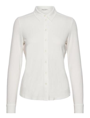 T-Shirts Long Sleeve Tops Blouses Long-sleeved White Marc O'Polo