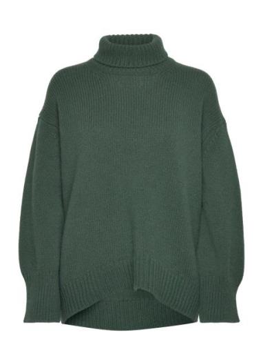 Lr-Perle Tops Knitwear Turtleneck Green Levete Room