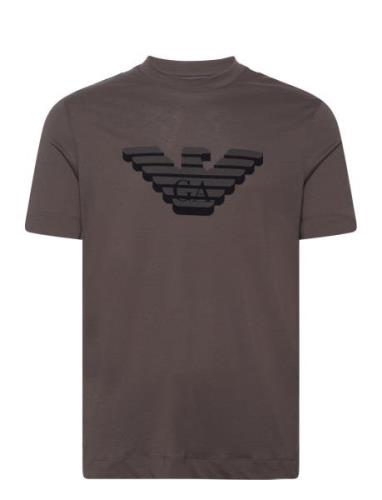 T-Shirt Designers T-shirts Short-sleeved Brown Emporio Armani