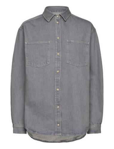 Eleanor Shirt 15061 Tops Shirts Long-sleeved Grey Samsøe Samsøe