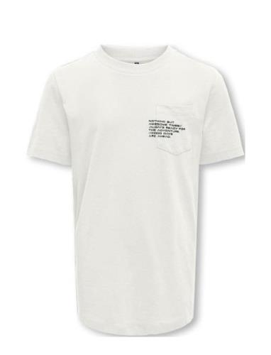 Kobmarinus S/S Tee Print Box Jrs Noos Tops T-shirts Short-sleeved Whit...