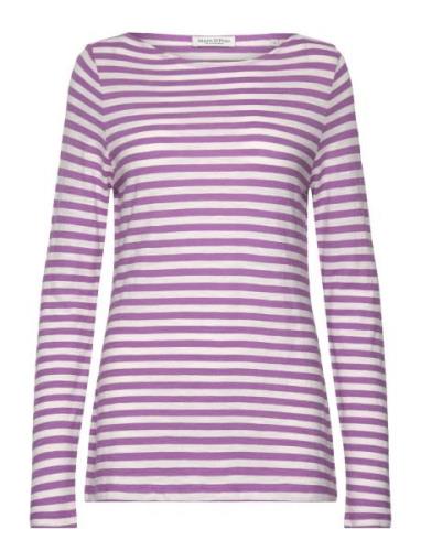 T-Shirts Long Sleeve Tops T-shirts & Tops Long-sleeved Purple Marc O'P...