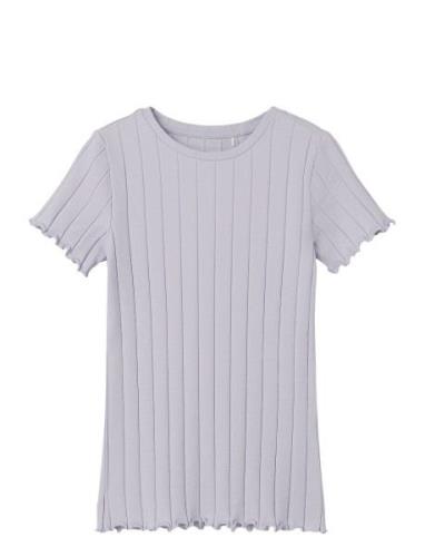 Nkfnoralina Ss Top Noos Tops T-shirts Short-sleeved Purple Name It