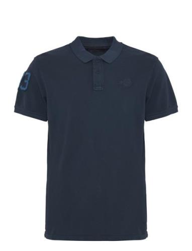 Polo Tops Polos Short-sleeved Blue Blend