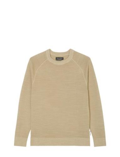 Pullovers Long Sleeve Tops Knitwear Round Necks Beige Marc O'Polo