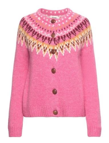Joelle Cardigan Tops Knitwear Cardigans Pink Jumperfabriken