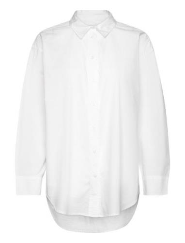 Savannapw Sh Tops Shirts Long-sleeved White Part Two
