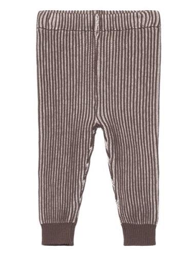 Brioche Knitted Pants Bottoms Trousers Brown Copenhagen Colors