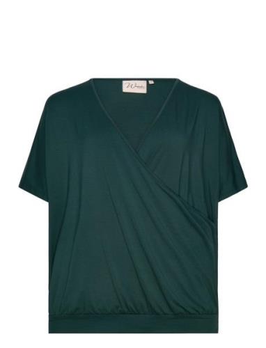 Wa-Stella Tops T-shirts & Tops Short-sleeved Green Wasabiconcept