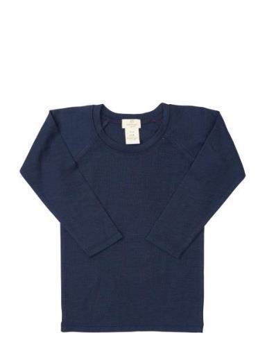 Merino Light Knitted T-Shirt Ls Tops T-shirts Long-sleeved T-shirts Na...
