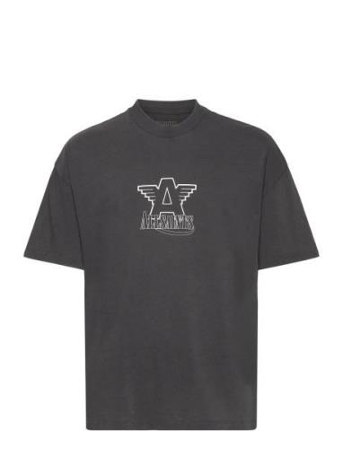 Match Ss Crew Tops T-shirts Short-sleeved Black AllSaints