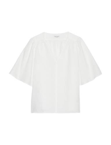 Shirts/Blouses Short Sleeve Tops Blouses Short-sleeved White Marc O'Po...