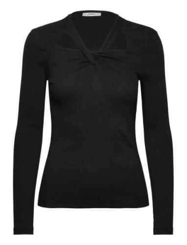 Pukiw Long Sleeve Tops Shirts Long-sleeved Black InWear