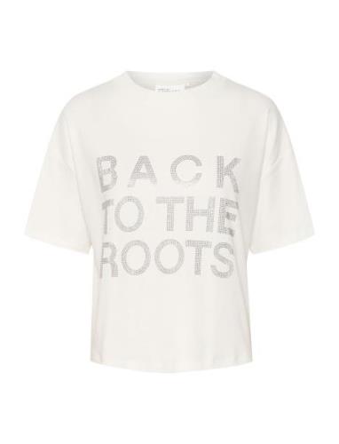 Noomakb Tee Tops T-shirts & Tops Short-sleeved White Karen By Simonsen