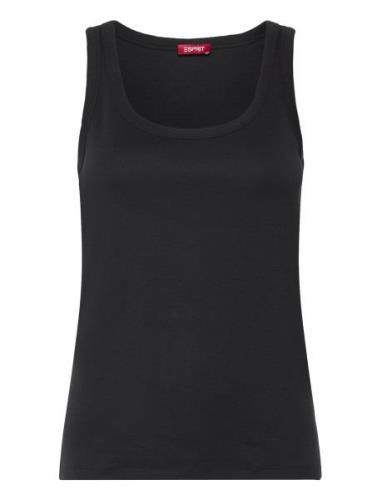 T-Shirts Tops T-shirts & Tops Sleeveless Black Esprit Casual