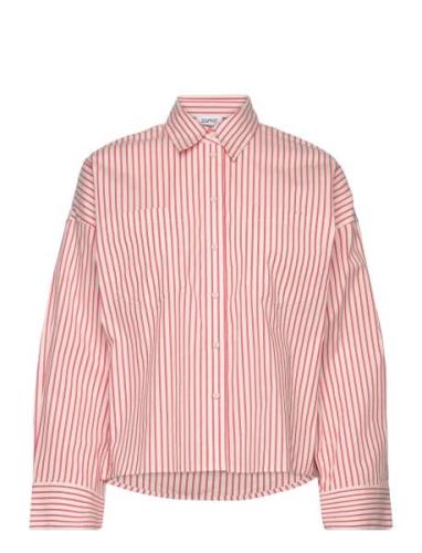 Blouses Woven Tops Shirts Long-sleeved Red Esprit Casual