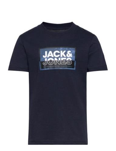 Jcologan Tee Ss Crew Neck Ss24 Jnr Tops T-shirts Short-sleeved Navy Ja...