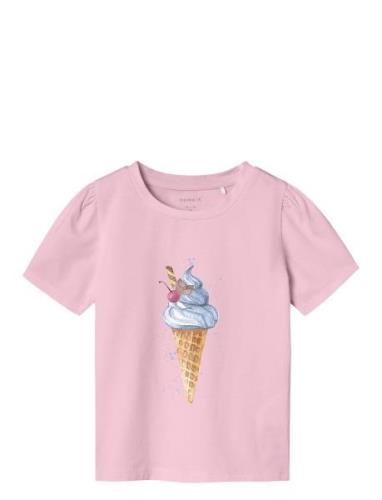 Nmffae Ss Top Tops T-shirts Short-sleeved Pink Name It