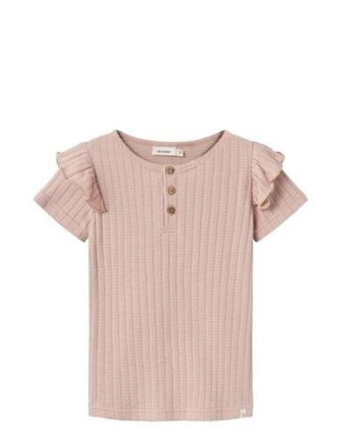 Nmffrida Ss Slim Top Lil Tops T-shirts Short-sleeved Pink Lil'Atelier