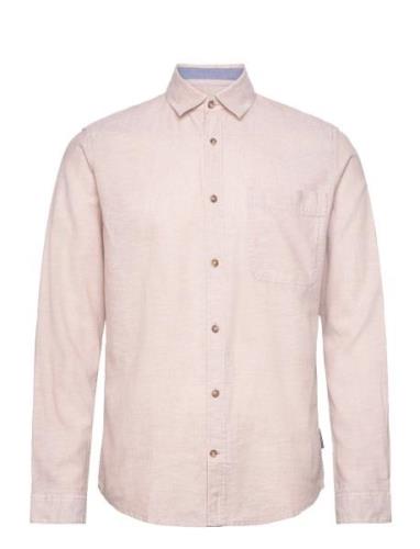 Cotton Linen Shirt Tops Shirts Casual Pink Tom Tailor